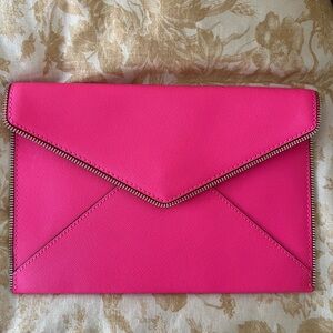 Rebecca Minkoff Electric Pink Envelope Clutch